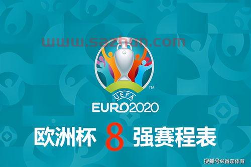 2020欧洲杯八强赛程表今天