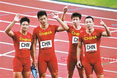 苏炳添谢震业汤星强吴智强四人夺冠