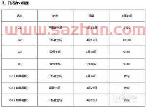 今天nba季后赛赛程