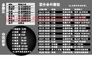 联合会杯赛程